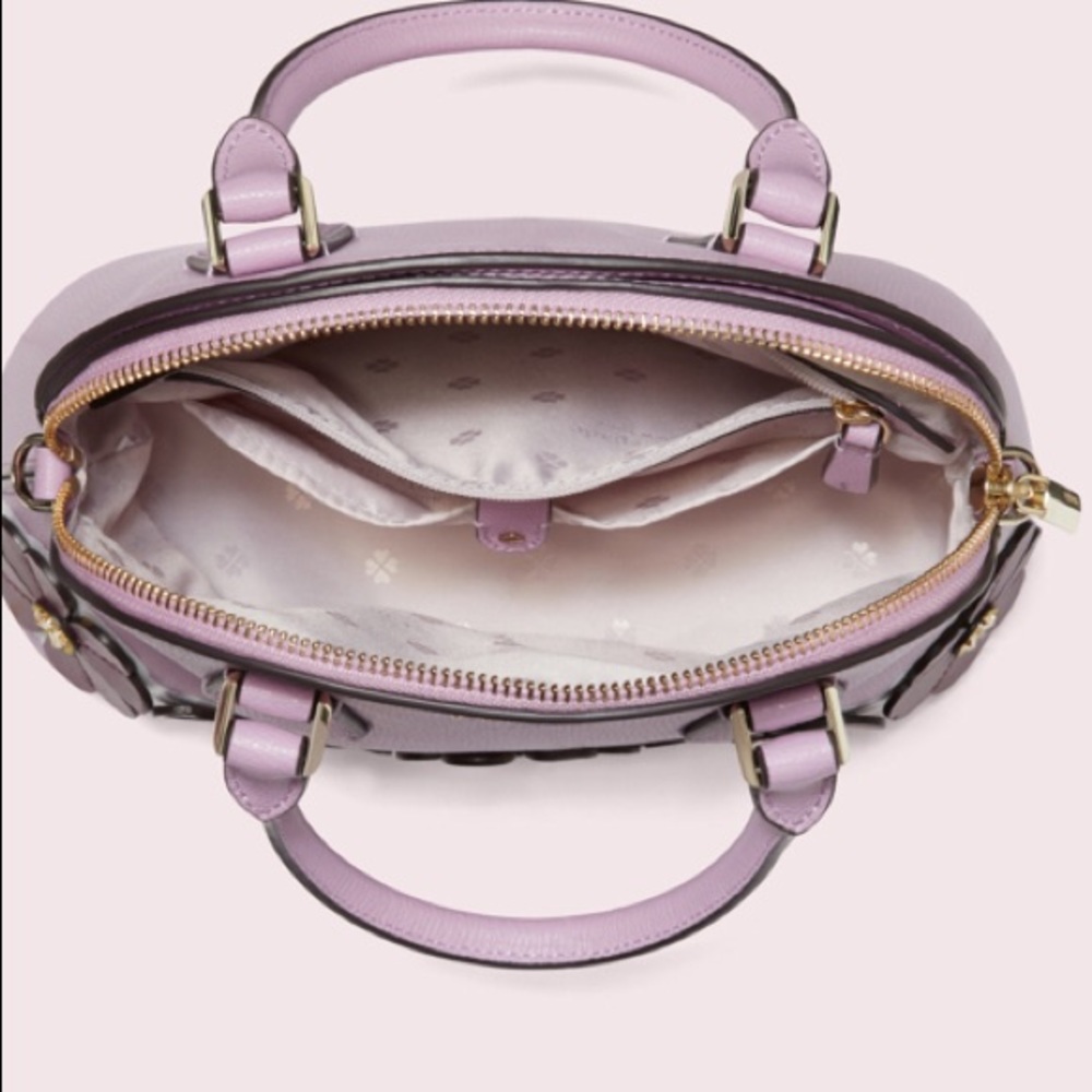 Kate Spade Orchid Clover Leather Md Dome Satchel,Brand New with Tag - Picture 4 of 6